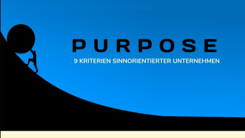 Purpose – 9 Kriterien sinnorientierter Unternehmen
